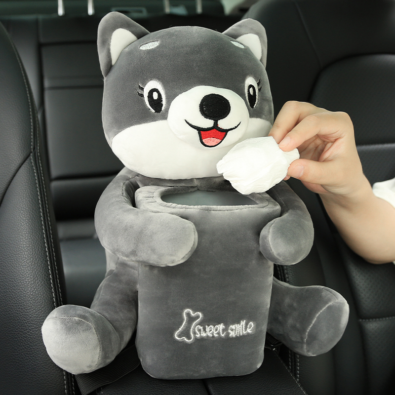 车载纸巾盒垃圾桶二合一创意汽车扶手箱抽纸S盒可功能车上用品