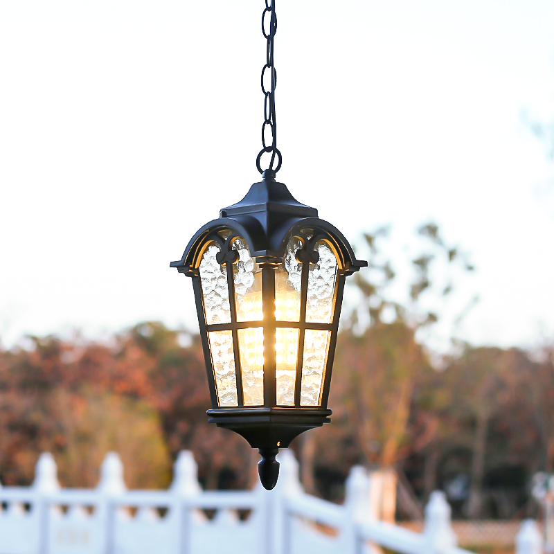 吊灯户外防水花园庭院r灯超亮室外别墅阳台过道葡萄架凉亭灯