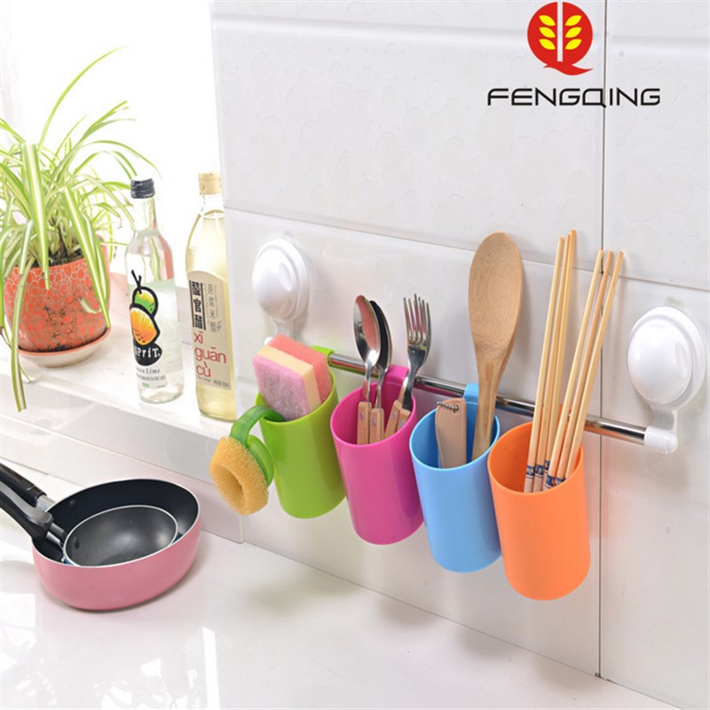 新款吸力挂杯 牙刷 架 真空吸盘G置物架 创意无痕厨卫收纳架