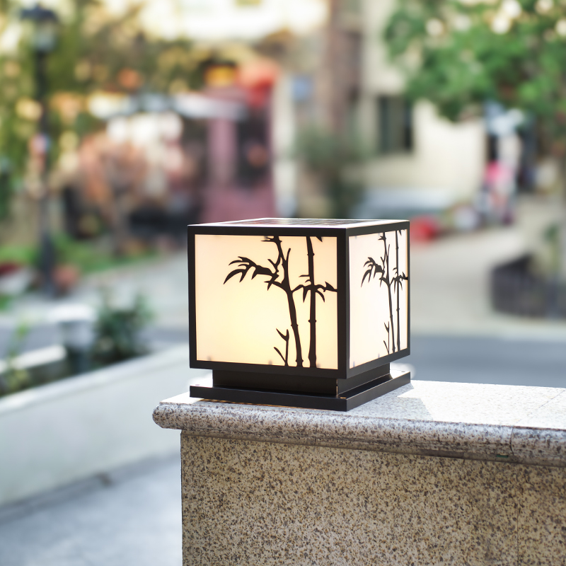 新款太阳能柱头灯户外防水庭院灯接电款花园别墅T大门柱子灯围墙