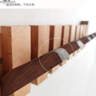 n架Qv墙实AST木钢壁挂衣玄关挂钩客厅房间墙上卧室门后衣琴帽架东
