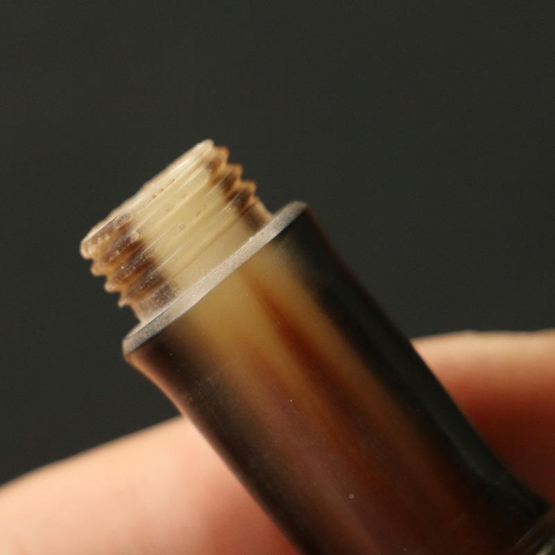 GDK手纯工制作天然牛角牙签筒制梅鹿竹竹牙全签罐便携式小号竹筒