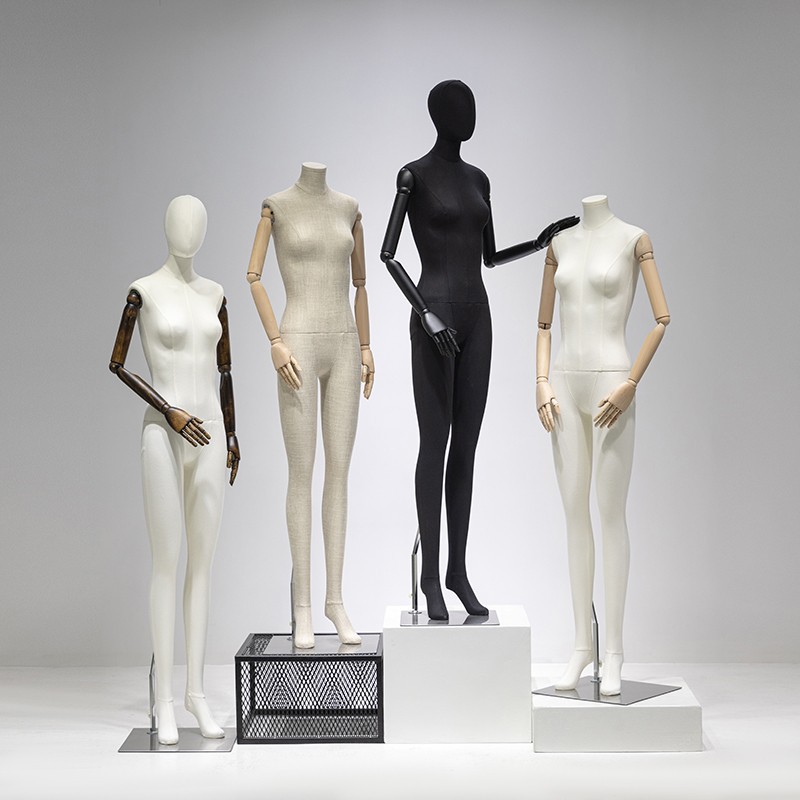 服装店挂件手模特道具全身包布人偶女装橱窗假人体模特人台展示架