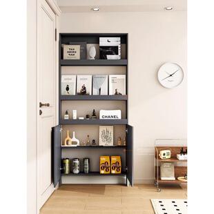 门0120后超子薄置物架收卧室墙上儿童书架极窄多阅层架落地读薄书