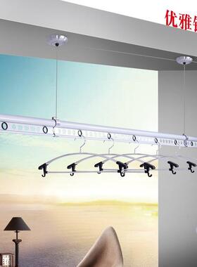 升降室内阳台杆手摇单式双式晒UUQ衣衣架凉杆架