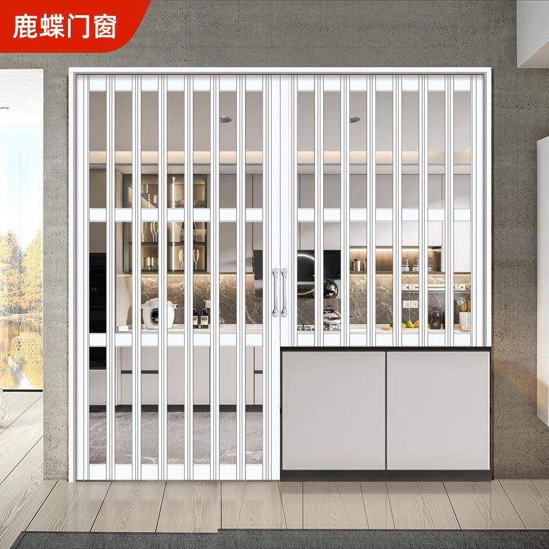 铝镁合金厨叠折门客厅阳房台伸推拉门商铺缩隔断门简易临无品牌/