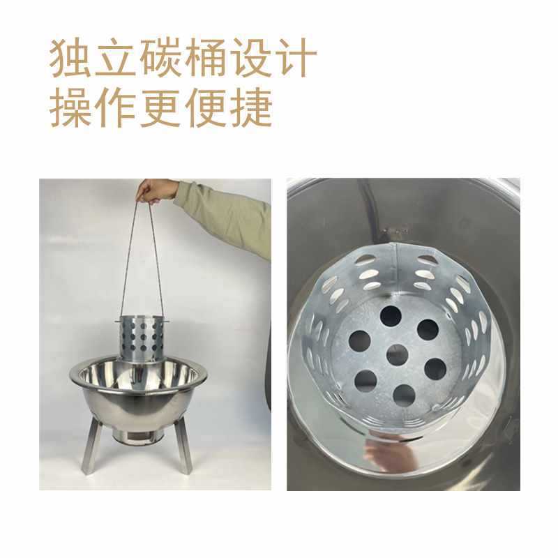 熏吊炉腊肉焖吊炉烧烤炉便携式桶多人柴火户外炊具烧烤烤炉振尾荣