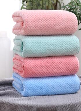 厚菠萝格浴巾70水*140mPLR柔软吸水加柔软舒c适吸成人