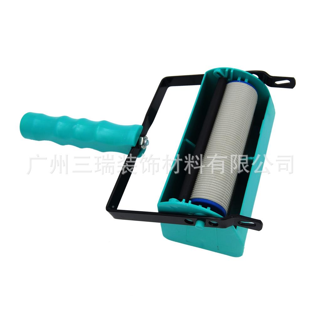5寸液体壁纸漆双筒装饰清/洗机具滚印工花色盒子墙纸印花机