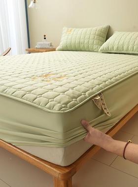 A类夹罩大豆纤维床笠单件厚席梦思ZTA床垫保护棉套全包防加滑床防