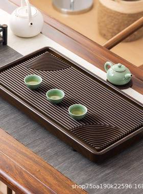 202新盘款实用茶家用实电木茶托盘茶具办公室5用干泡茶台AL101882