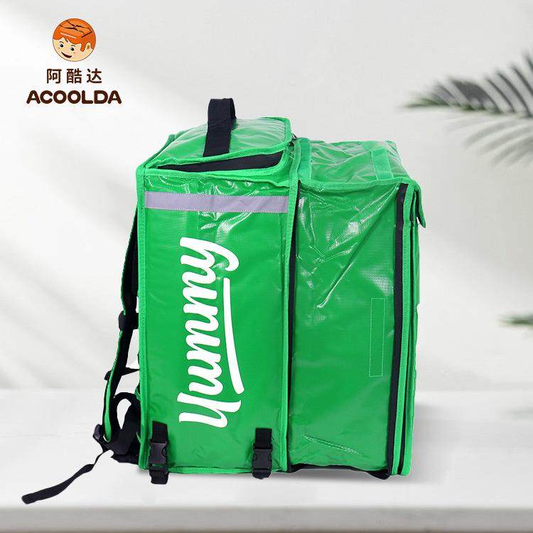现货ymuyummymy厚保温箱户外骑手双肩餐袋配送送pv加c折叠外卖箱