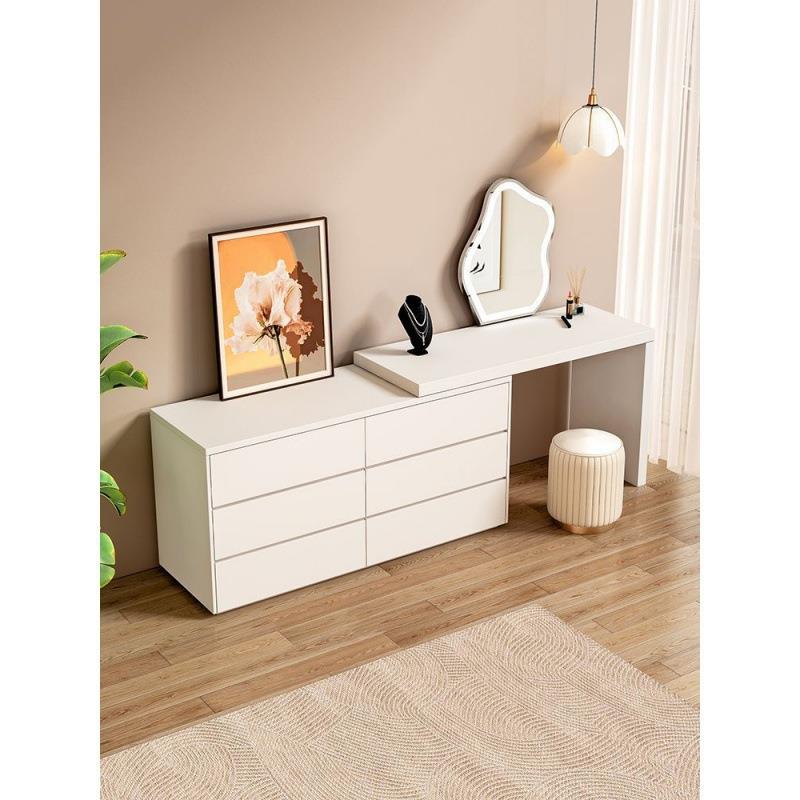 梳尾妆卧室现代简约斗柜体台梳妆柜小户型轻奢PKM床柜可伸缩一化