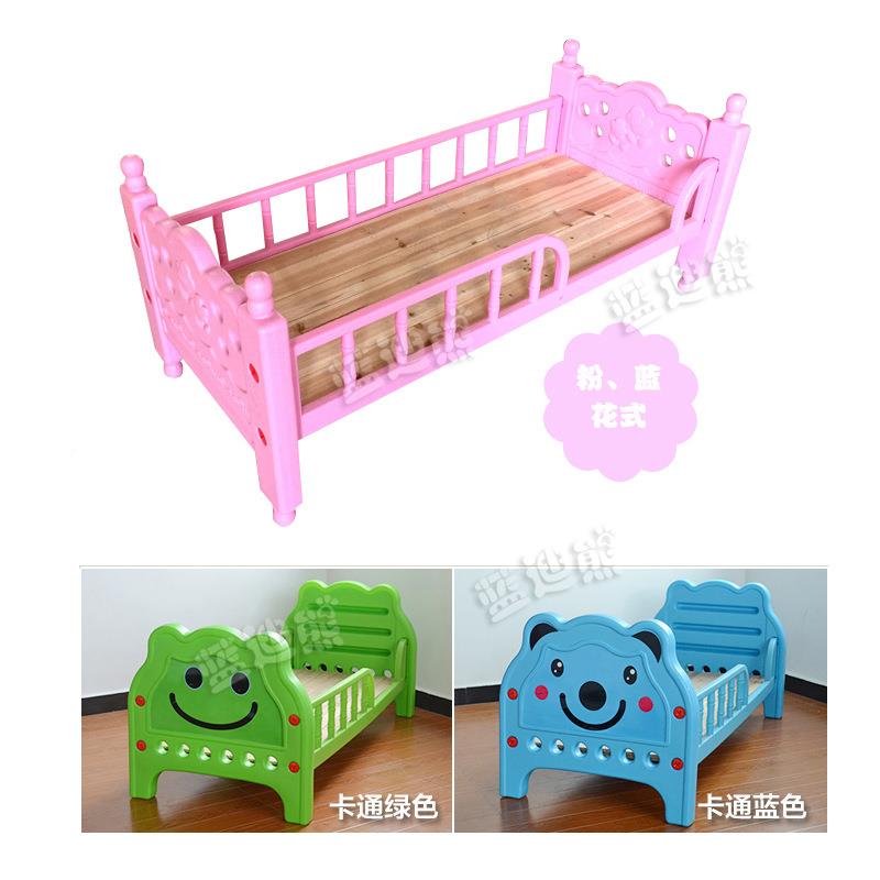幼儿床双午睡床婴儿床塑料儿童床出品质护栏园床单无品牌/人床厂