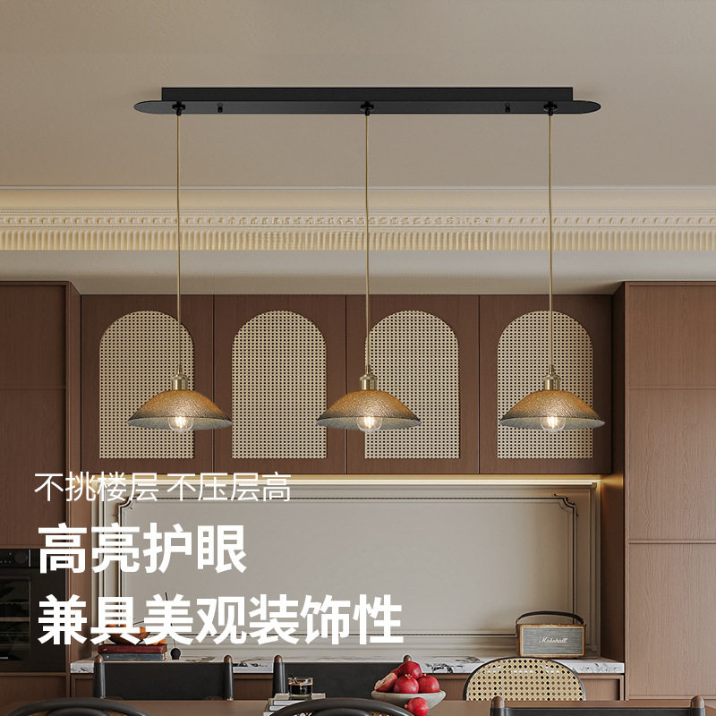 法式复古玻璃床头吊灯日式民宿餐厅吧台玄关过道创意简约玻璃吊灯
