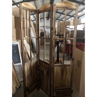 新铁款森系婚庆道具木屏森风系背HMV实景装饰田园风婚礼艺屏风木