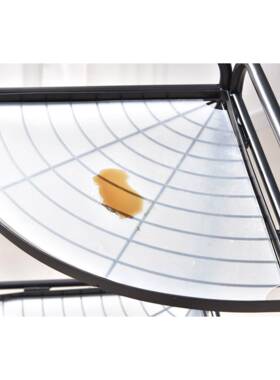 厂家免浴安装纳叠卫生间置物架室折三角JQQ架落地式厕所洗手间收