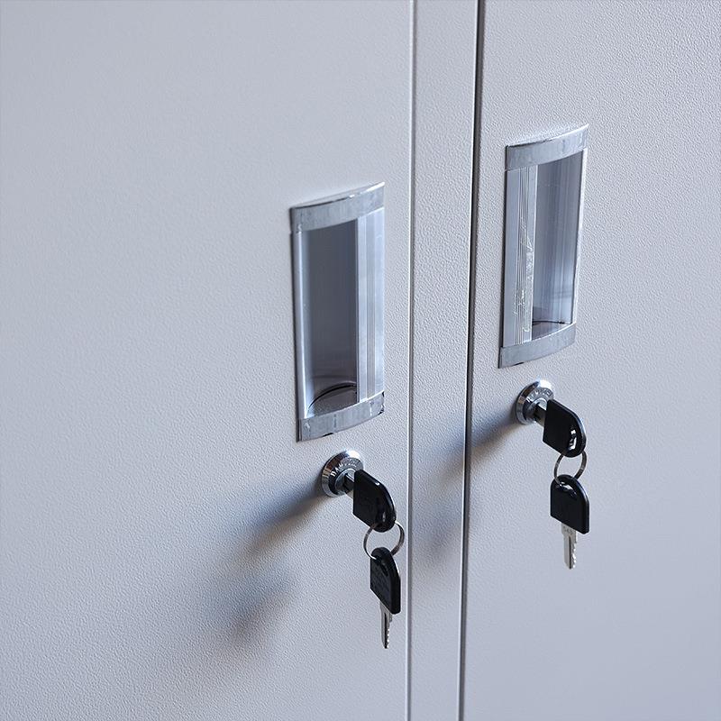 更衣柜员工宿舍两门带工衣子柜两门TJA拆储物收锁纳柜装铁皮柜