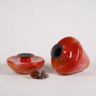 复雪古花红民陶2626瓷花瓶样板房宿家桌面插干花可水培花瓶居插花