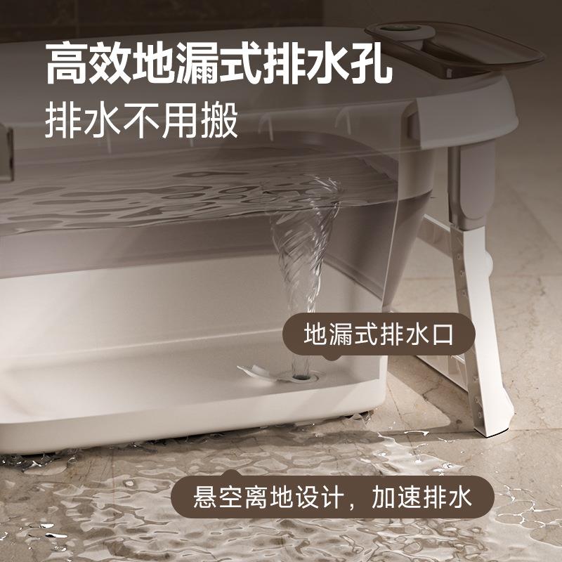 款感宝宝用折叠移动浴桶大新739用号加厚家用浴室专用品洗澡温桶
