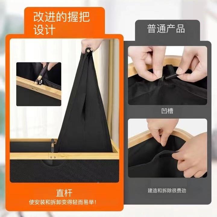带盖脏衣篓折叠收纳筐卧室收衣物纳洗衣OXS房脏可衣篮袋装被子置