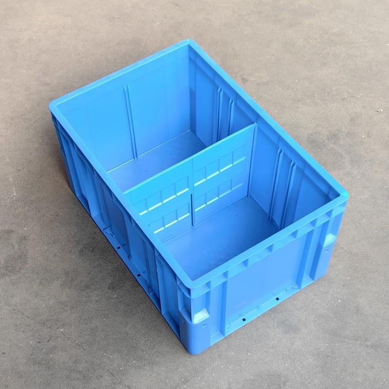 新品可拆卸分格周转箱隔板箱带格子养龟箱收纳箱韩式圆脚物流箱上