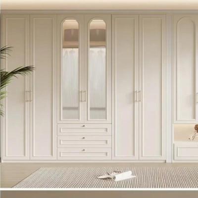 一北京厂家定制衣柜卧室法式欧现式全衣柜屋门到顶GPU代简约玻璃