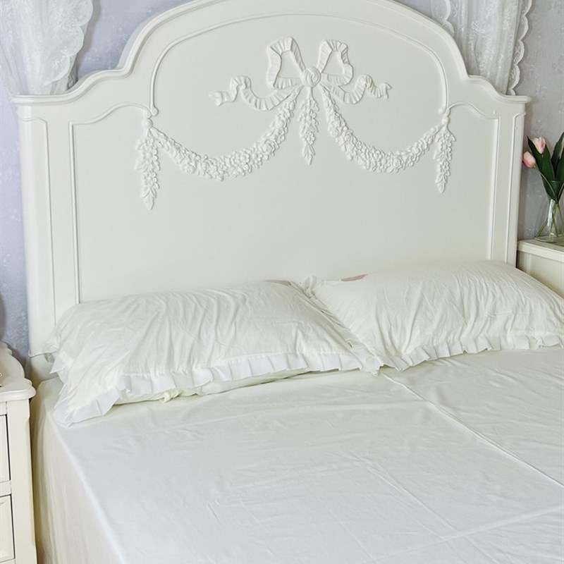 欧法式雕花实木1.8米双人床主卧大床1.M5米公主床韩式婚床粉色