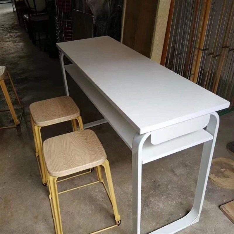 培训桌长条办公桌双层培训桌会议桌学生课桌组合双人Y会议室桌椅