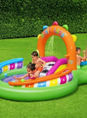Bestway53117 音乐岛戏水乐园 儿童戏水池 游泳池