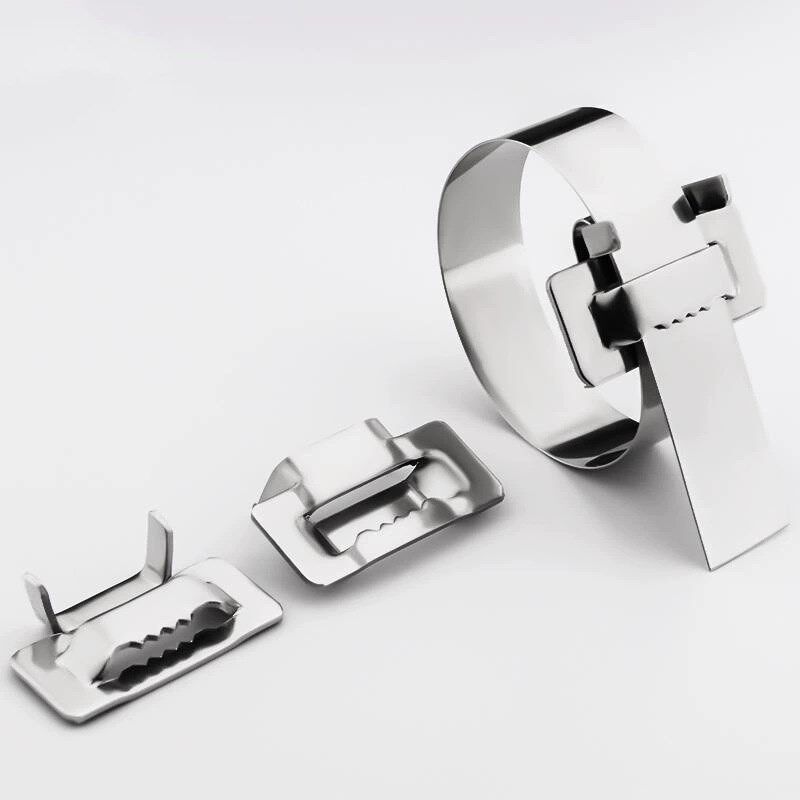 316不锈钢扎带扣牙扣l扣电线杆抱箍标志牌打包扣螺丝扣厂家