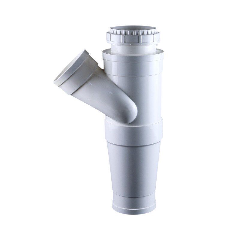 PVC漩流降噪特殊单立管/同层排水旋流管件/110*110旋流胶粘斜三通