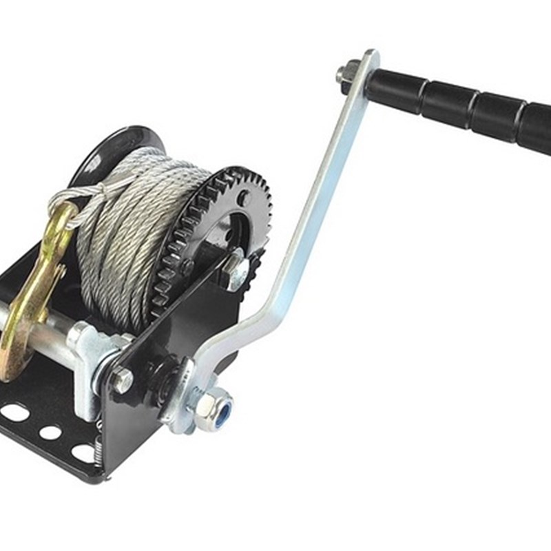 800磅350千克 手摇自锁绞盘 小巧轻便 钢丝绳织带绞车 出口品质