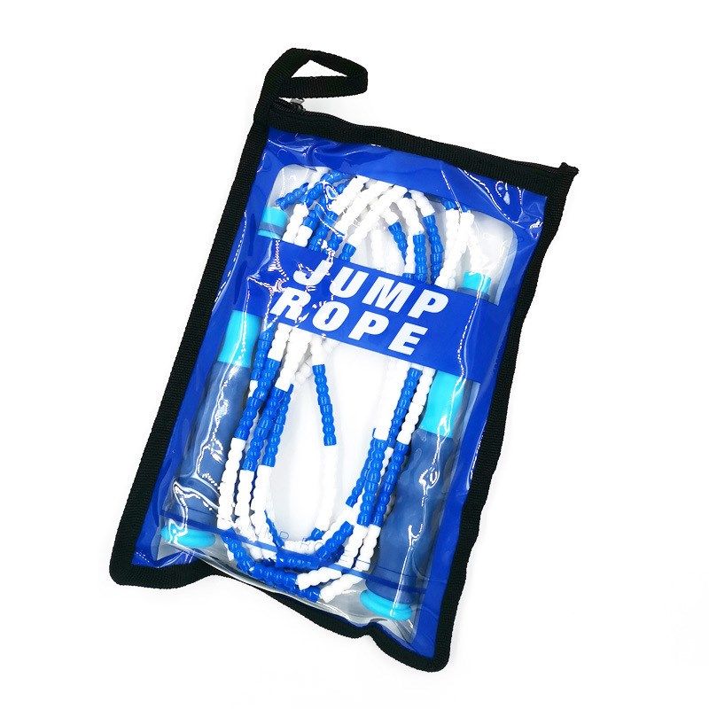 厂家 小学生团体交互绳 3.6米竹节花样跳绳 珠节花式跳绳