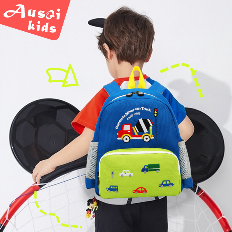 幼儿园书包儿童汽车超轻轻便背包男童男孩3岁N4小班5潮童6小孩新