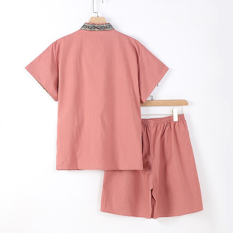 情侣汗蒸服男款洗浴足浴服泰式按摩服T温泉桑拿服大码