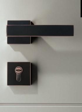 Pollard博拉德 美式门锁室内卧室房门锁套装复古门把手分体锁家用