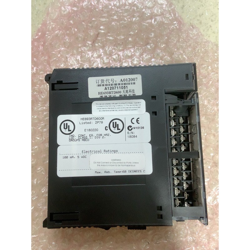 GE模块,型号:HE693RTD600R,全第三方温度模块