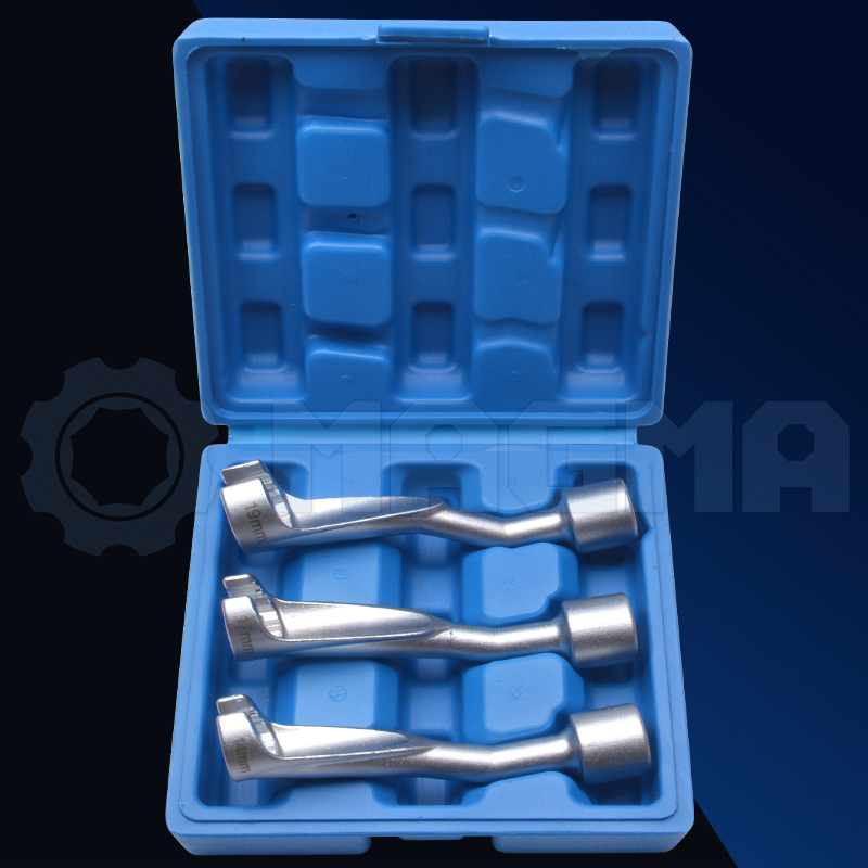 3件套1/2(12.5mm)喷油管套筒扳手烟斗扳手特种扳手14,17,19mm