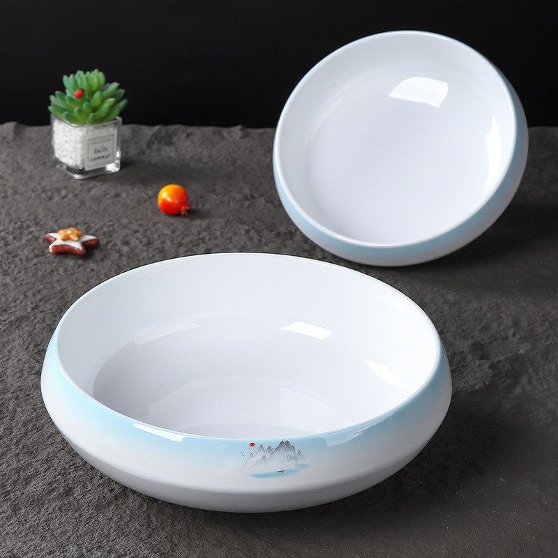 密胺酒店餐具鼓形汤碗商用饭店餐厅毛血旺酸菜鱼冒菜川菜大碗加厚,餐饮具,碗,淘宝优惠券,粉丝福利购,淘宝优惠卷