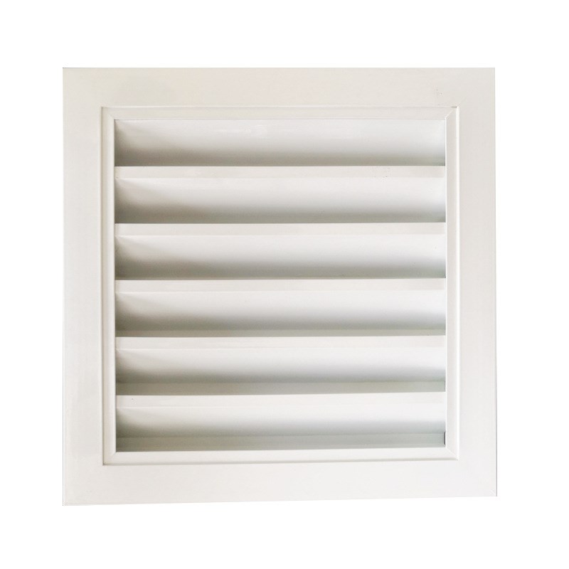 定制矩形极简中央空调双层百叶格栅风口防雨散热透气铝合金出风口