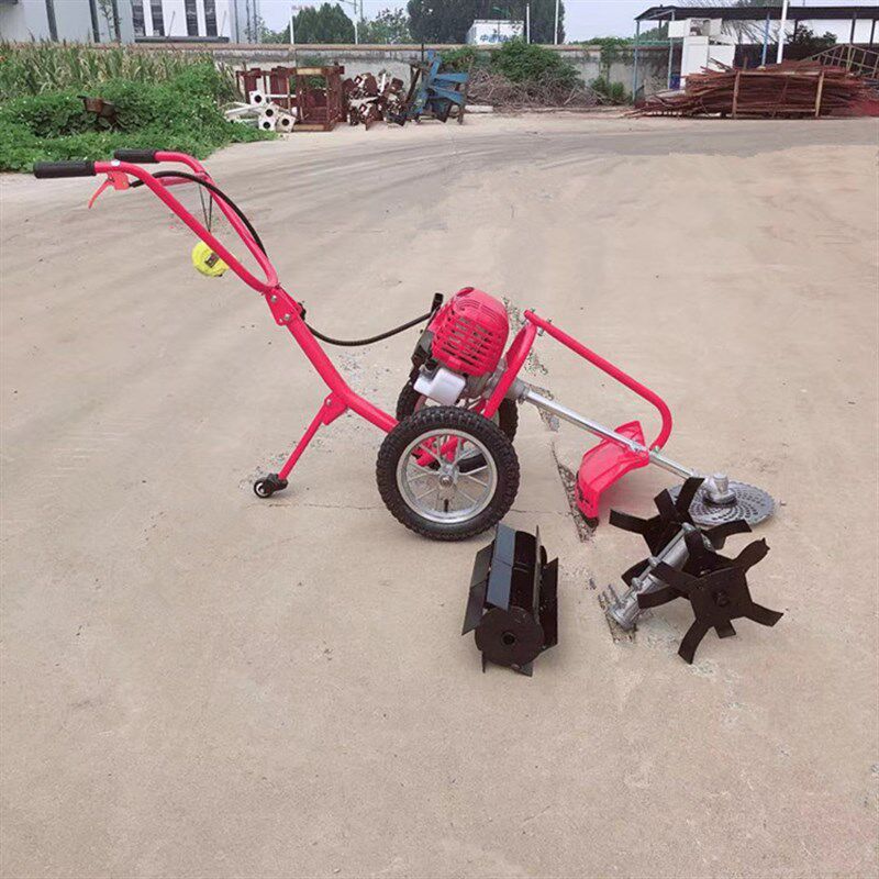 农林业用的小型收割机械 汽油松土机 背负式农田工地除草机