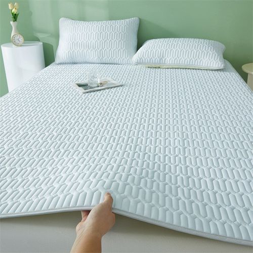 夏季天然乳胶冰丝凉席三件套纯色空调席可水洗宿舍软凉席直播