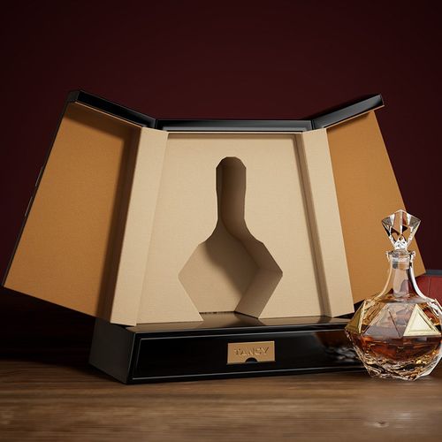 木质高档双开门酒盒定制 创意单只酒盒收藏展示盒子高端酒木盒