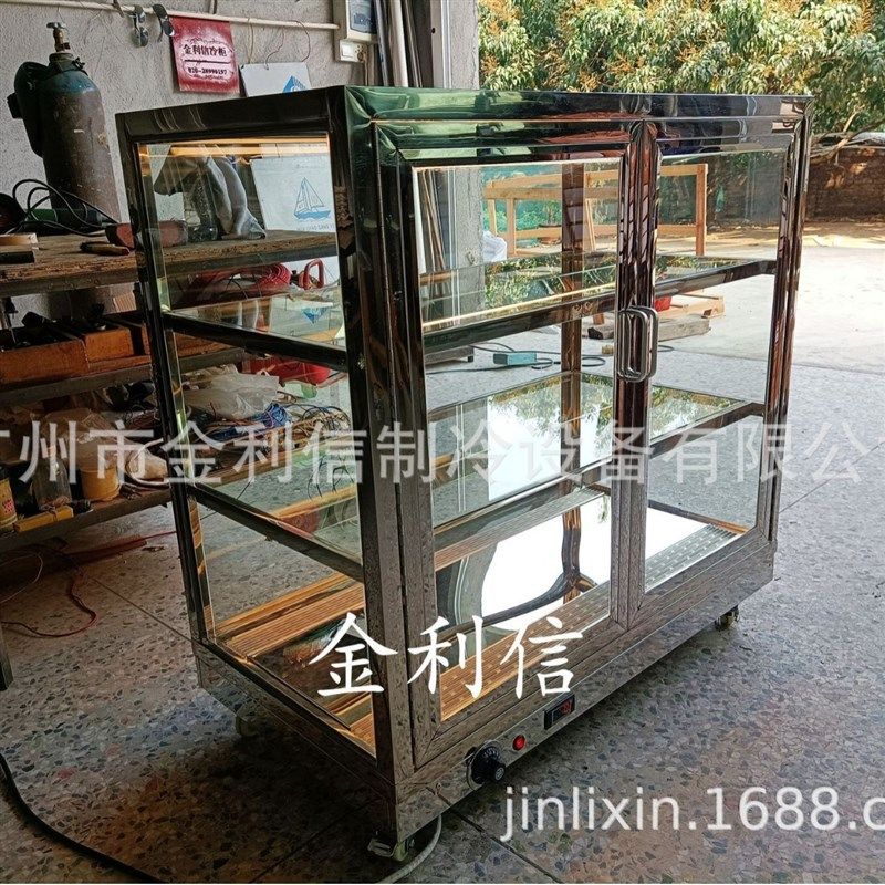 安琪牌落地式全玻璃糕点葡挞电热暖酥炉烤红薯炸鸡保酥展示柜