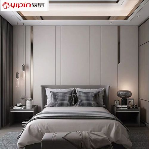 易品家装工装酒店宾馆床头软包客厅电视墙沙发背景墙硬包装饰