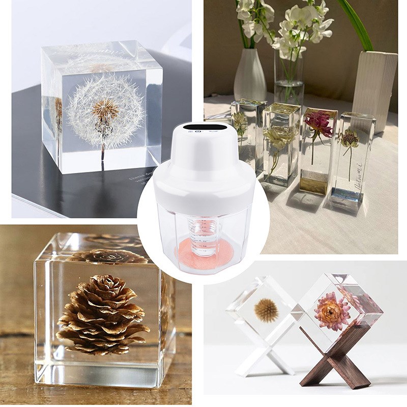 巧巧迷你滴胶消泡机小型脱泡干粉膏体真空脱泡搅拌器AB/UV胶消泡