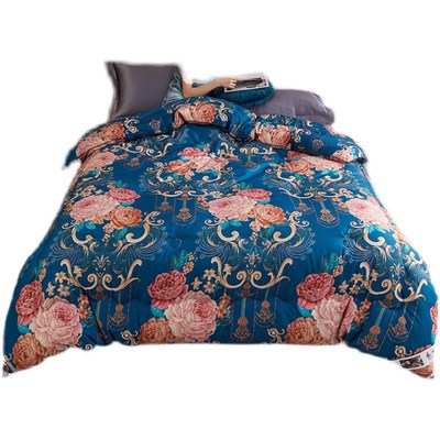 V45O蚕丝被100桑蚕丝冬被加厚被芯8斤双人春秋被子夏凉被