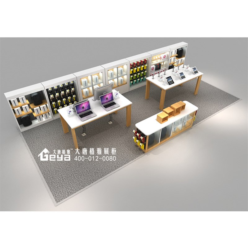 数码柜台 手机展示柜商业展柜设计制作 用户体验区展柜厂