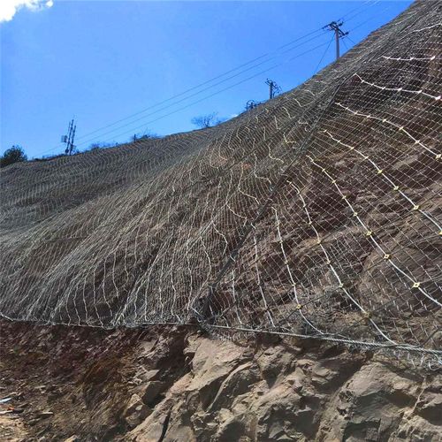 山坡锚固防护网 RX-075被动防护网 山体落石防护网 边坡防护网